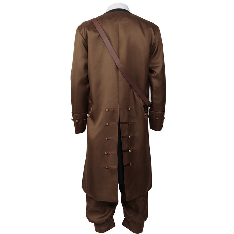 Cosplay costume Caribbean pirate long sleeved wig pants performance costume cosplay costume