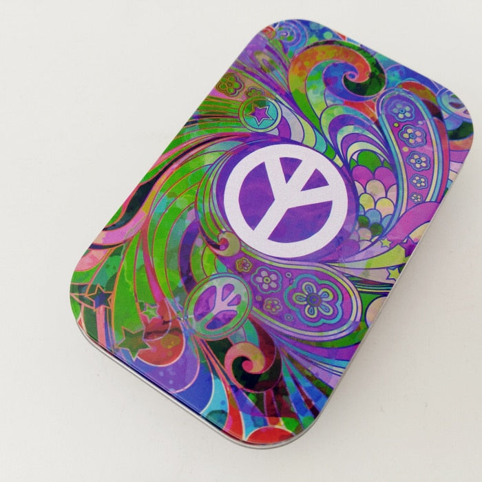 1pcs Fashion Tin Storage Box Tobacco Box humidor rolling paper box Cigarette Case Box Holder