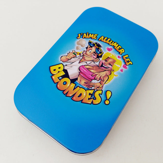 1pcs Fashion Tin Storage Box Tobacco Box humidor rolling paper box Cigarette Case Box Holder