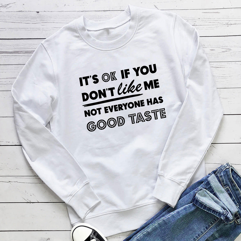 Letter long sleeved hoodie