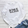 Letter printed round neck hoodie