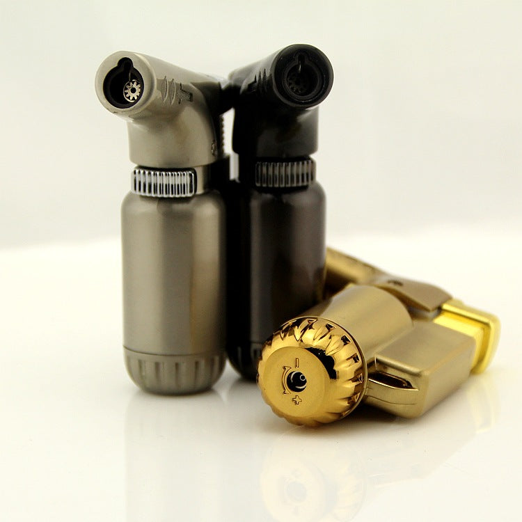 Full metal elbow straight jet lighter