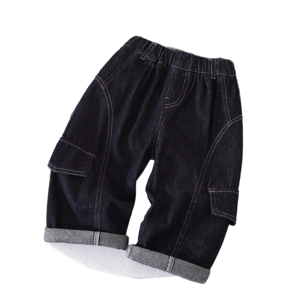 Boys' Casual Denim Long Pants Spring Autumn Big Kids Jeans