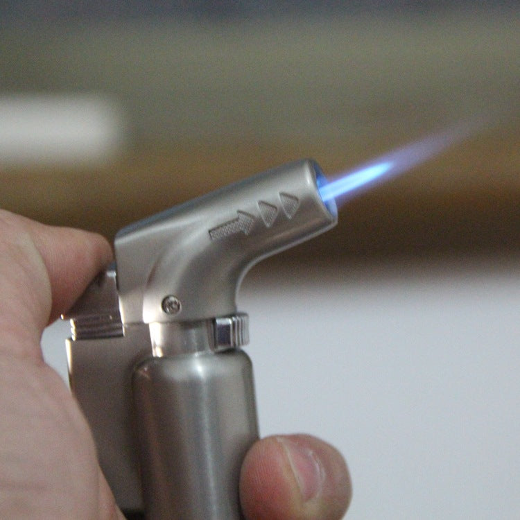 Full metal elbow straight jet lighter