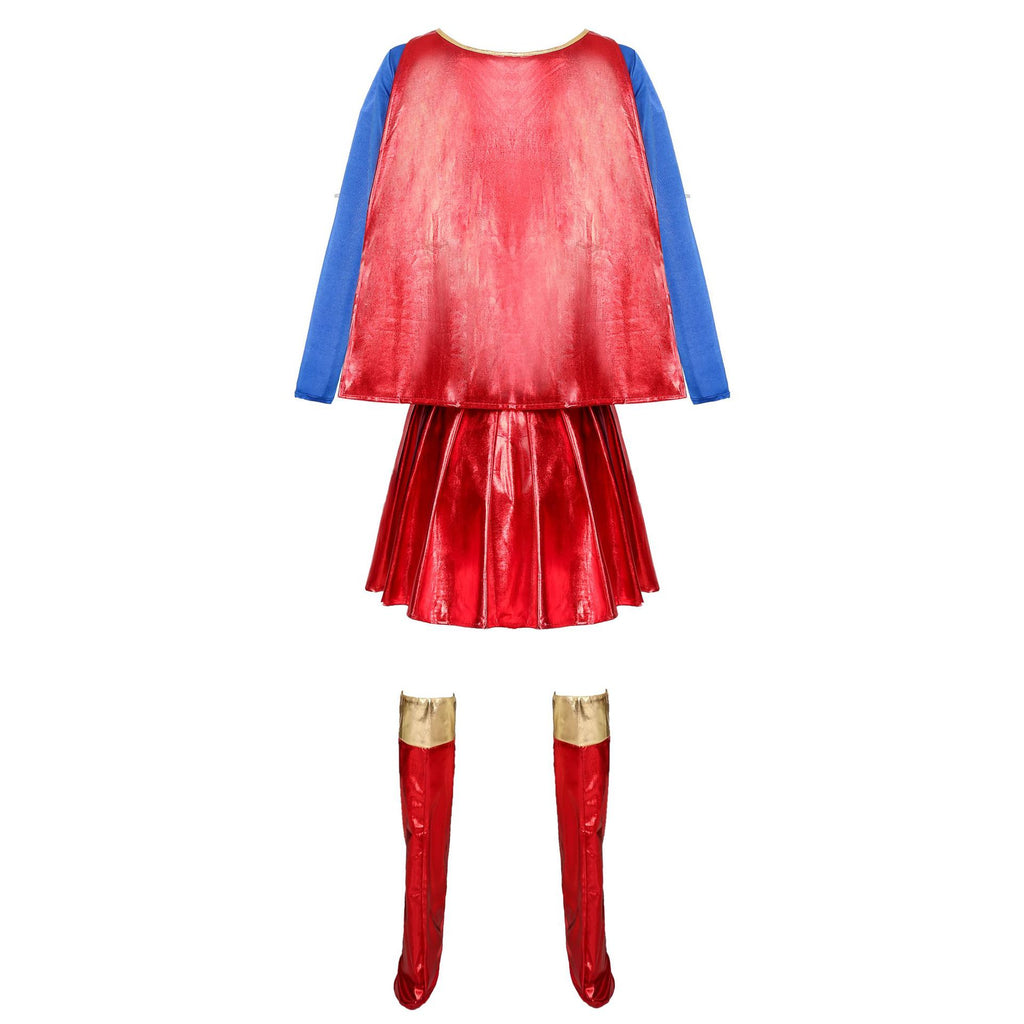 Halloween Lacquer Cloak Supergirl Costume Cosplay Supergirl Costume